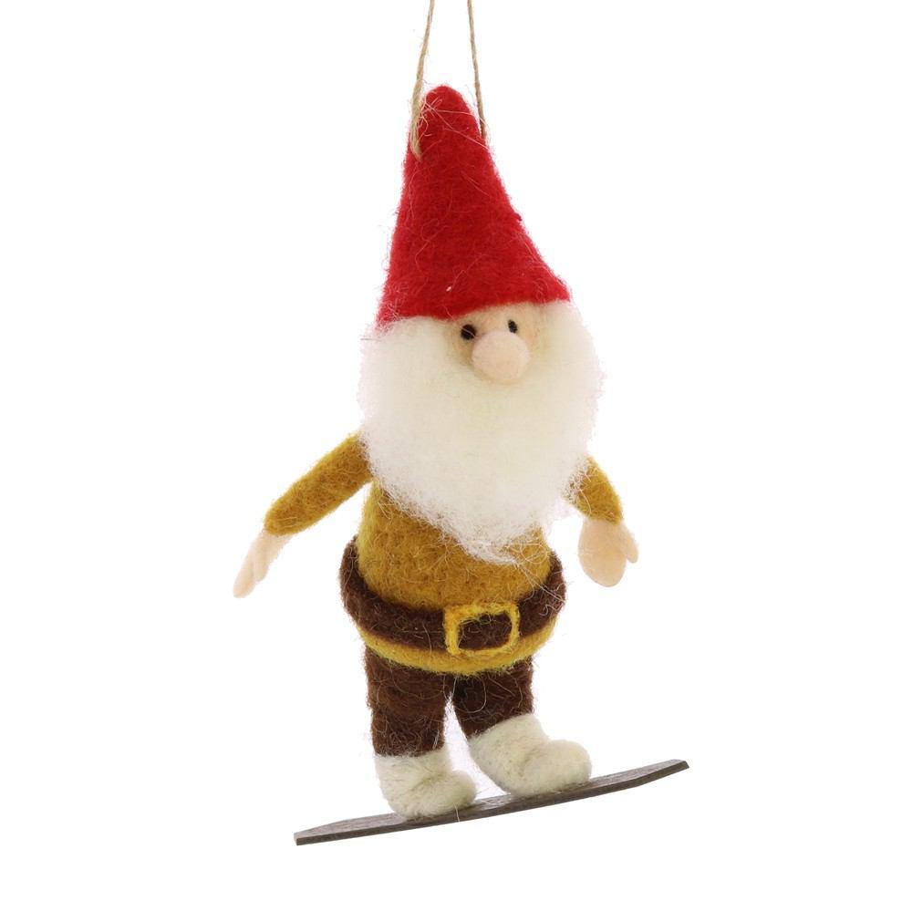 HomArt Felt Gnome Ornaments - Set of 6-6