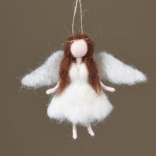 HomArt Felt Angel Ornament - Set of 6-6