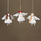 HomArt Felt Angel Ornament - Set of 6 | Modishstore | Holiday