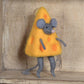 HomArt Felt Cheese Mouse Ornament - Set of 6 - Feature Image | Modishstore | Holiday