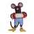 HomArt Felt Swimmer Guy Mouse Ornament - Set of 6-2