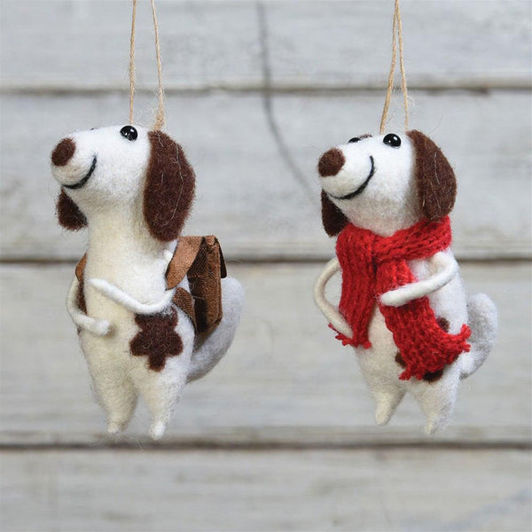 HomArt Felt Dog with Scarf - Set of 6 - Feature Image-3