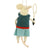 HomArt Tennis Player Gal Mouse - Set of 6-4