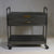 HomArt Leroy Iron and Wood Bar Trolley with Drawer - Manzana Black-4
