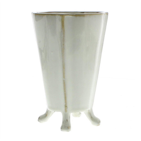 HomArt Rue Footed Ceramic Vase - Fancy White - Set of 8 - Feature Image-2
