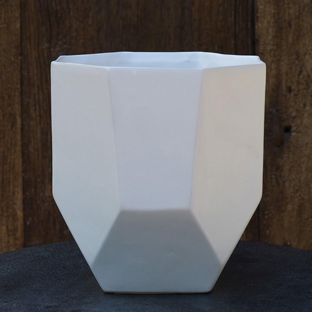 HomArt Lund Ceramic Vase - Matte White-7