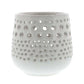 HomArt Lanai Hurricane Votive Holder - Shiny White - Set of 6-2