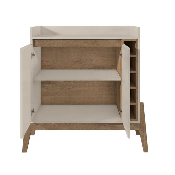 Manhattan Comfort Essence 5-Bottle Wine Buffet Stand | Sideboards | Modishstore-11