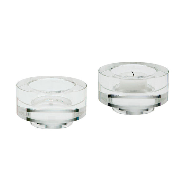 Dimond Home Fluted Crystal Votives - Set Of 2 | Modishstore | Candle Holders