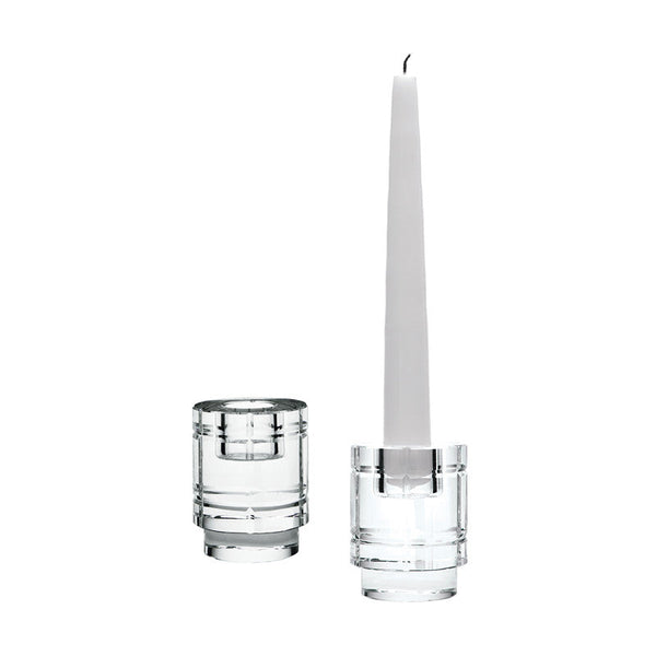 Dimond Home Fluted Crystal Column Candle Holders