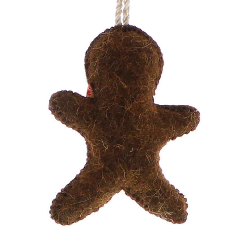 HomArt Felt Gingerbread Man Ornament - Set of 6-3