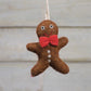 HomArt Felt Gingerbread Man Ornament - Set of 6 - Feature Image | Modishstore | Holiday