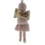 HomArt Felt Sequin Angel Ornaments - Set of 6 - Teal - Yellow - Pale Pink-7