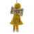 HomArt Felt Sequin Angel Ornaments - Set of 6 - Teal - Yellow - Pale Pink - Feature Image-3