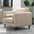 Manhattan Comfort Arthur 1-Seat Tweed Armchair | Armchairs | Modishstore-3