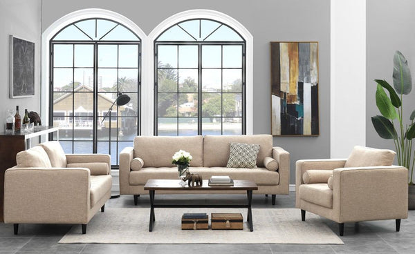 Manhattan Comfort Arthur 1-Seat Tweed Armchair | Armchairs | Modishstore-9