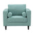 Manhattan Comfort Arthur 1-Seat Tweed Armchair | Armchairs | Modishstore-2