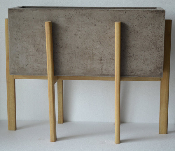 Vig Furniture Modrest Polk Modern Concrete Rectangular Planter | Modishstore | Outdoor Planters, Troughs & Cachepots