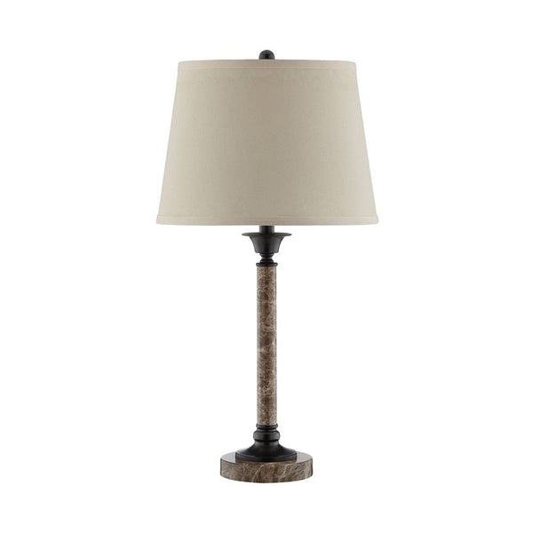 Stein World Metal & Marble Paper Table Lamp | Modishstore | Table Lamps