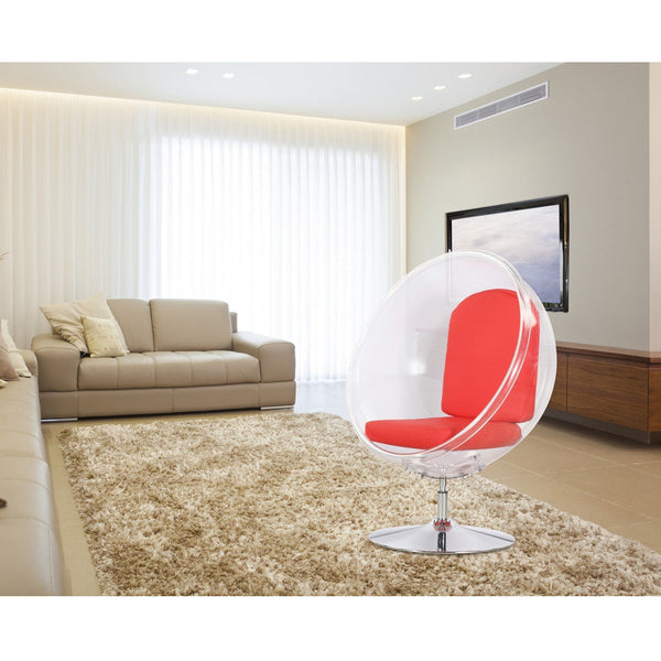 Fine Mod Imports Ball Acrylic Chair | Accent Chairs | Modishstore