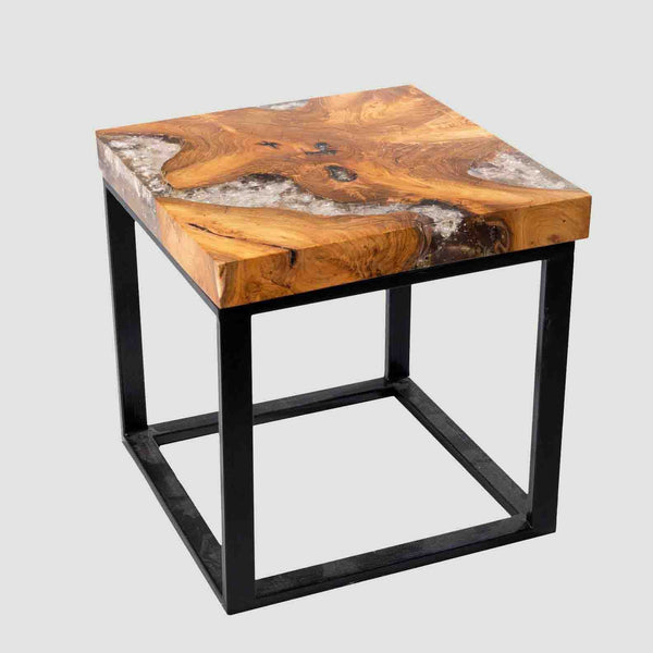 Teak Root and Resin Side Table CR-2021 by All Furniture