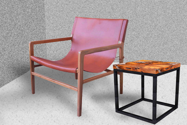 Teak Root and Resin Side Table CR-2021 by All Furniture