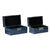 A&B Home Two Blue/Gold Decorative Boxes | Modishstore | 44574-BLUE-DS -4