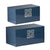 A&B Home Two Blue/Gold Decorative Boxes | Modishstore | 44574-BLUE-DS