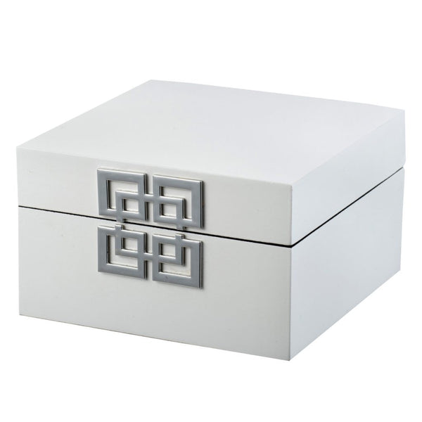 A&B Home White and Black Decorative Boxes Set of 2 | Decorative Boxes | 44583-DS | Modishstore - 3