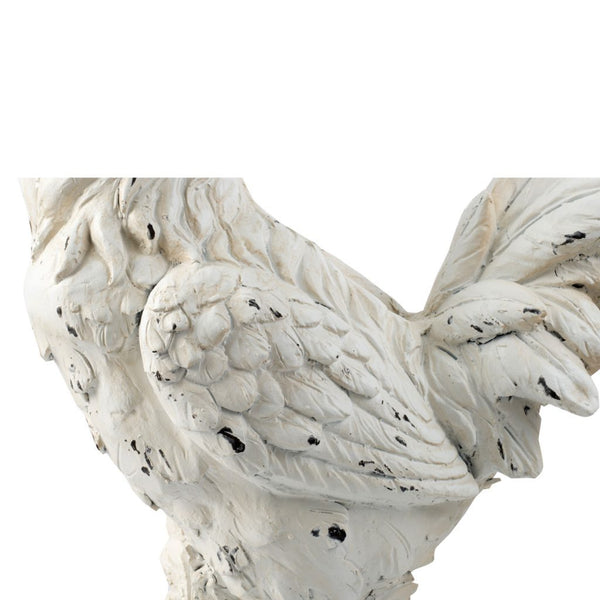 A&B Home White Rooster Figurine | Modishstore | Animals & Pets | D77064-2