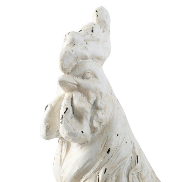 A&B Home White Rooster Figurine | Modishstore | Animals & Pets | D77064-3
