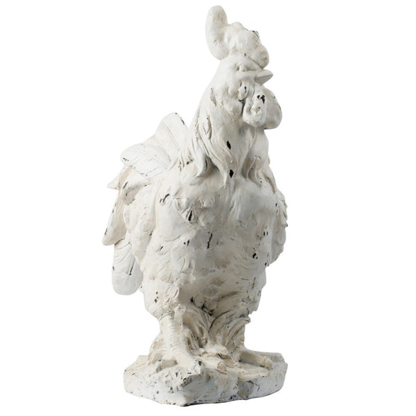 A&B Home White Rooster Figurine | Modishstore | Animals & Pets | D77064-6