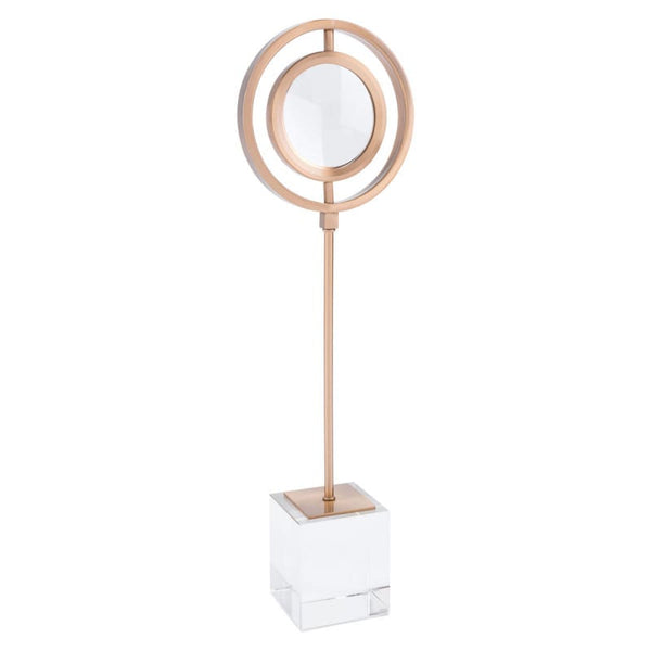 Zuo Magnifier With Stand Antique Brass | Office Accessories | Modishstore-2