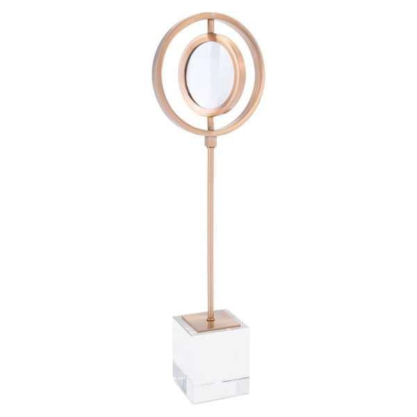 Zuo Magnifier With Stand Antique Brass | Office Accessories | Modishstore-4