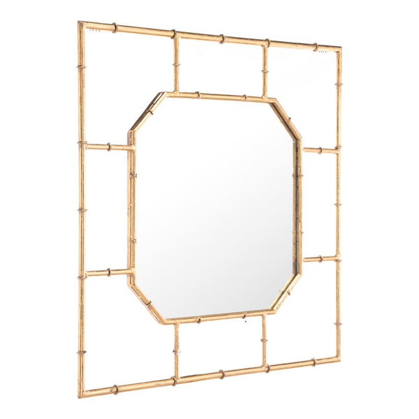 Zuo Bamboo Square Mirror Gold-3