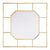 Zuo Bamboo Square Mirror Gold | Mirrors | Modishstore