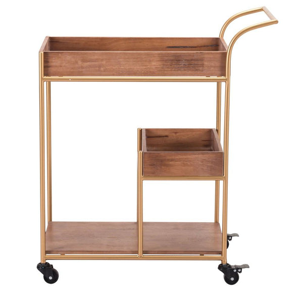 Zuo Bar Cart With Tray Brown-8