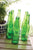 Kalalou Recycled Green Glass Bottle - Set Of 12 | Modishstore | Vases