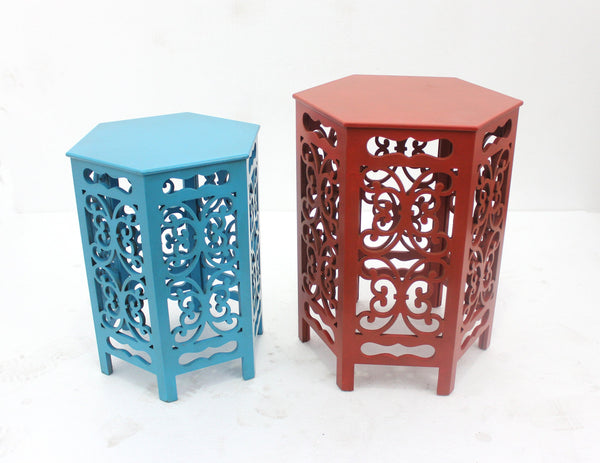 Screen Gems S/2 Wood Table - AF-044 | Nesting Tables | Modishstore