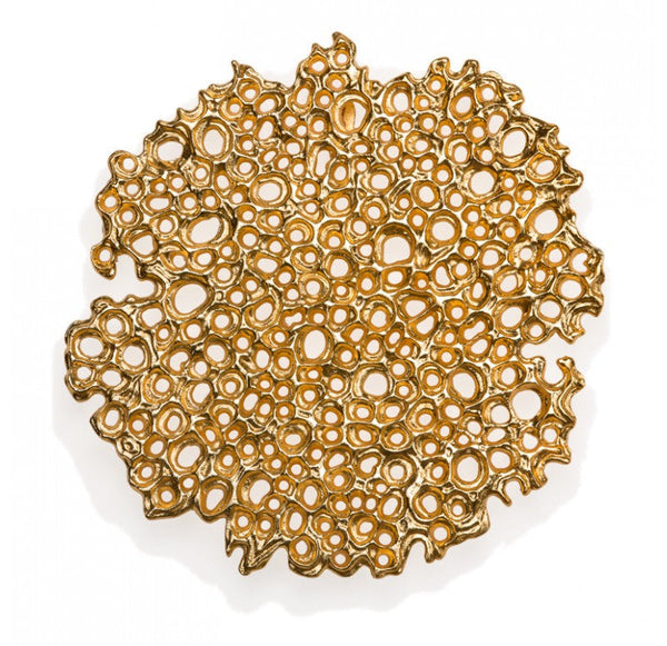 Gold Leaf Design Group Sponge Wall Sculptures | Sculptures | Modishstore-2