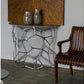 Gold Leaf Design Group Cell Console Wall Table with Marble Top | Console Tables | Modishstore