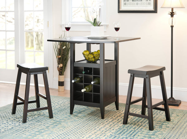 Safavieh Emeric 3 Pc Set Drop Leaf Pub Table | Pub Tables |  Modishstore 