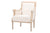 baxton studio chavanon wood light beige linen traditional french accent chair | Modish Furniture Store-2