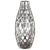 A&B Home Ceramic Cutwork Silver Vase - Set Of 2