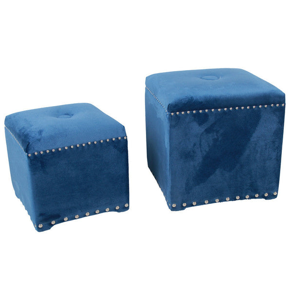 A&B Home Upholstered Cubes - Set Of 2