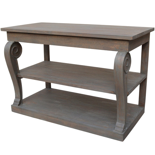 A&B Home Caligari Shelf Console Table