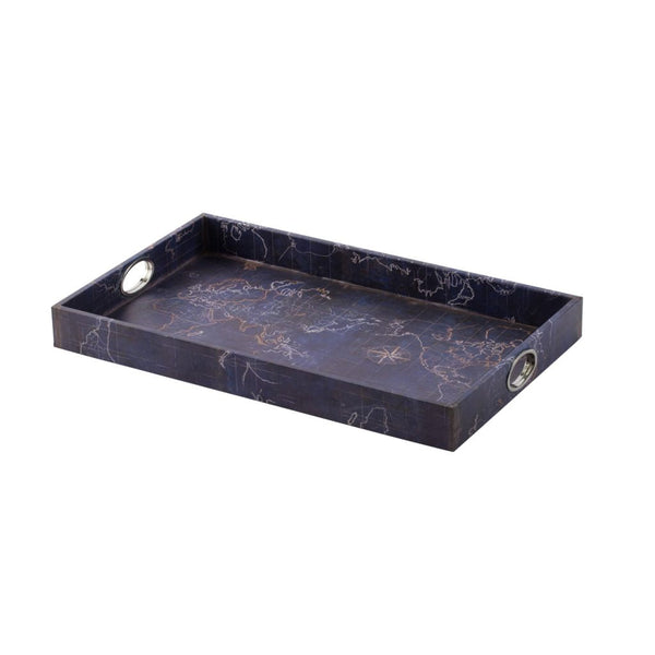 A&B Home Blue Decorative Trays