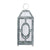 A&B Home Distressed Silver Finish Lantern