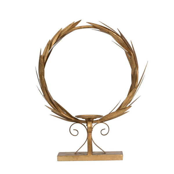 A&B Home Gold Laurel Wreath Candle holder