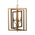 A&B Home Gold Concentric Frames Chandelier